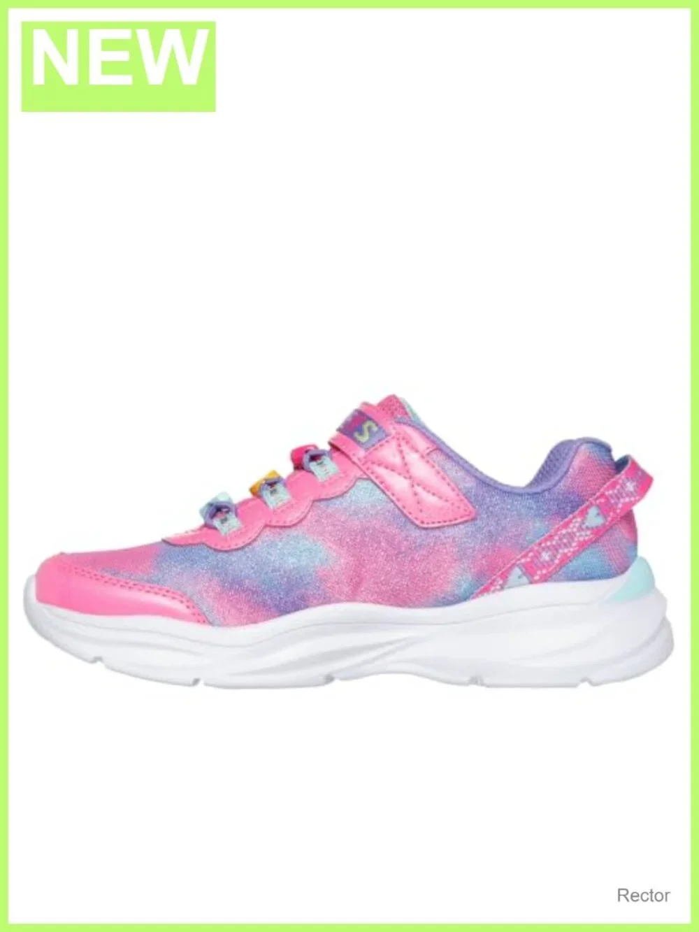 Skechers Girls Power Jams Skech Friends Sparkle Mesh Sneakers